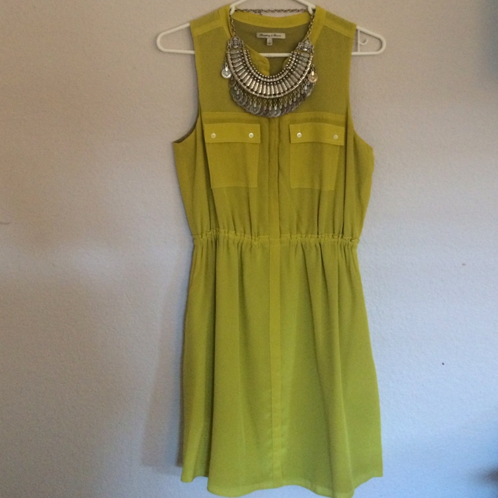 Chic Lime Green Sleeveless Dress